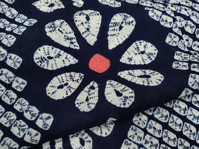 平和屋着物∴夏物　浴衣　有松鳴海絞り　舞花文　綿　逸品　CABJ2605ze