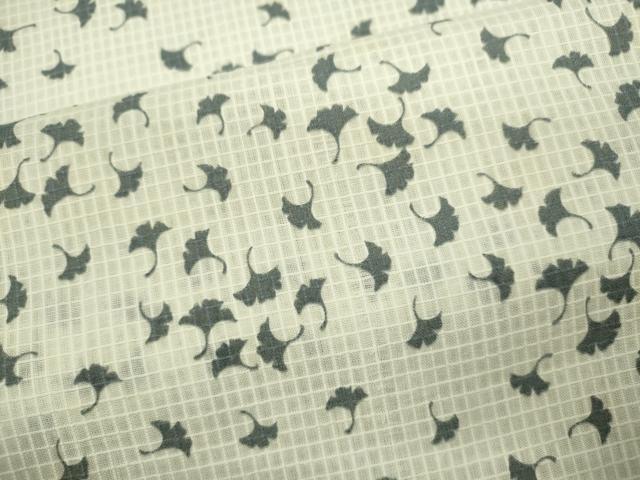 平和屋着物∴夏物　浴衣　綿紅梅　舞葉文　綿　逸品　CABJ2606ze