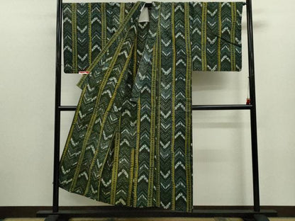 平和屋着物∴男性　夏物　浴衣　注染　吉祥間道　綿　逸品　CABJ2608ze