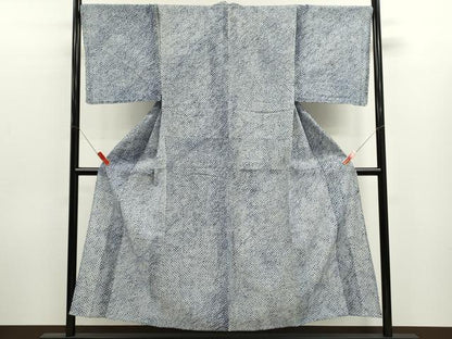 平和屋着物∴夏物　男性　浴衣　有松鳴海絞り　三浦絞り　綿　逸品　CABJ2618ze