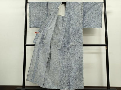 平和屋着物∴夏物　男性　浴衣　有松鳴海絞り　三浦絞り　綿　逸品　CABJ2618ze