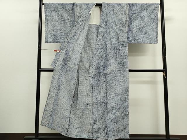 平和屋着物∴夏物　男性　浴衣　有松鳴海絞り　三浦絞り　綿　逸品　CABJ2618ze