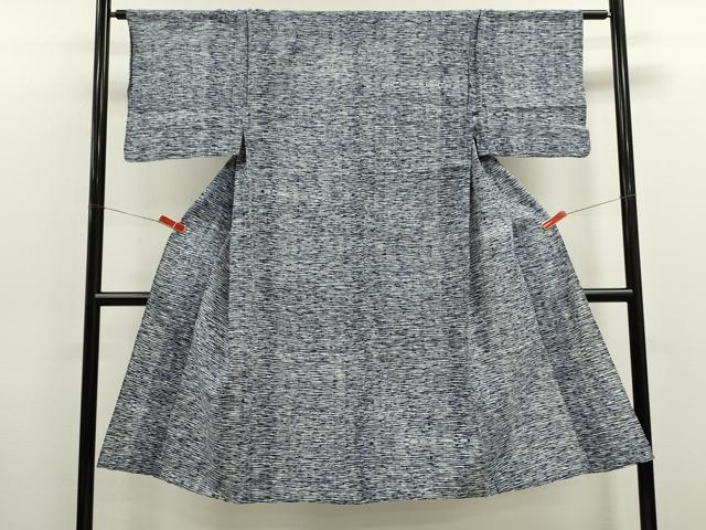 平和屋着物∴夏物　男性　浴衣　注染　手縫い　横縞文　綿　逸品　CABJ2659ze