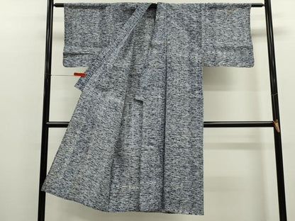 平和屋着物∴夏物　男性　浴衣　注染　手縫い　横縞文　綿　逸品　CABJ2659ze