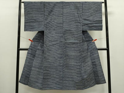 平和屋着物∴夏物　男性　浴衣　注染　格子柄　綿　逸品　CABJ2660ze
