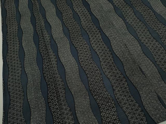 平和屋着物∴夏物　浴衣　綿絽　手縫い　立涌吉祥花文　綿　逸品　CABJ2662ze