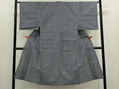 平和屋着物∴夏物　男性　浴衣　注染　抽象文　綿　逸品　CABJ2663ze