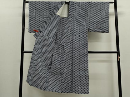平和屋着物∴夏物　男性　浴衣　注染　抽象文　綿　逸品　CABJ2663ze