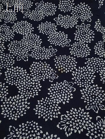 平和屋着物∴夏物　浴衣　注染　手縫い　菊尽くし　綿　逸品　CABJ2664ze