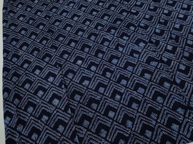 平和屋着物∴夏物　浴衣　有松鳴海絞り　抽象文　綿　逸品　CABJ2676ze