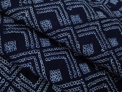 平和屋着物∴夏物　浴衣　有松鳴海絞り　抽象文　綿　逸品　CABJ2676ze