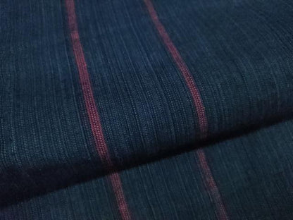 平和屋着物∴夏物　阿波しじら織　浴衣　縞　綿　逸品　CABJ2683ze