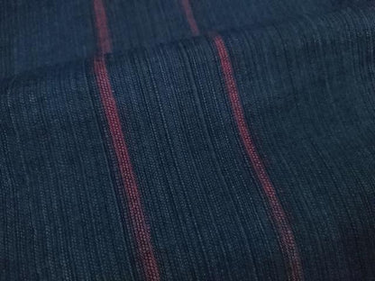 平和屋着物∴夏物　阿波しじら織　浴衣　縞　綿　逸品　CABJ2683ze