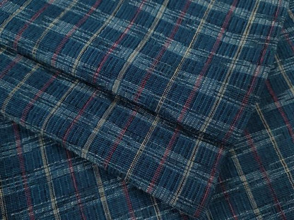 平和屋着物∴夏物　阿波しじら織　浴衣　格子柄　綿　逸品　CABJ2693ze