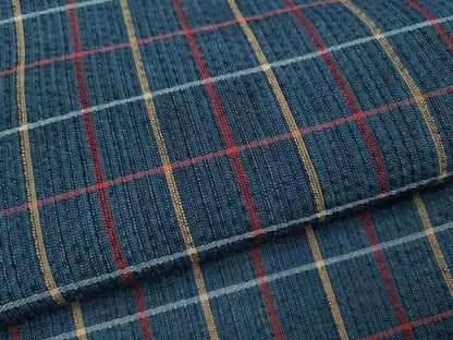 平和屋着物∴夏物　阿波しじら織　浴衣　格子柄　綿　逸品　CABJ2695ze