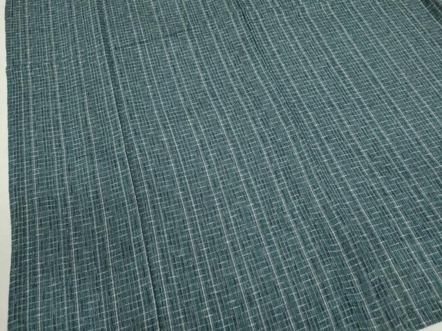 平和屋着物∴夏物　阿波しじら織　浴衣　格子柄　綿　逸品　CABJ2697ze
