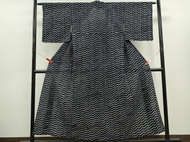 平和屋着物∴夏物　浴衣　有松鳴海絞り　抽象文　綿　逸品　CABJ2715ze
