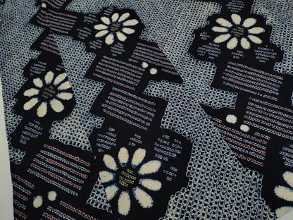 平和屋着物∴夏物　浴衣　有松鳴海絞り　舞花文　綿　逸品　CABJ2728ze