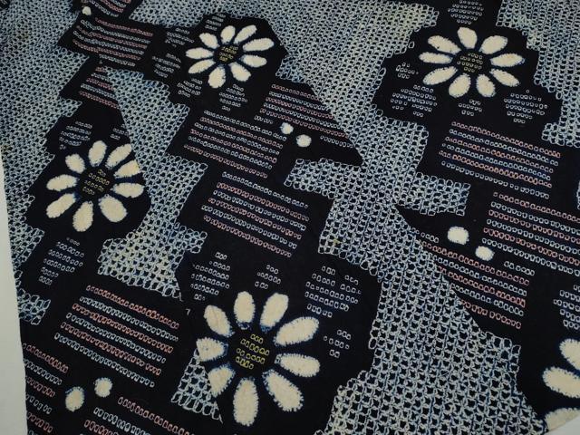 平和屋着物∴夏物　浴衣　有松鳴海絞り　舞花文　綿　逸品　CABJ2728ze