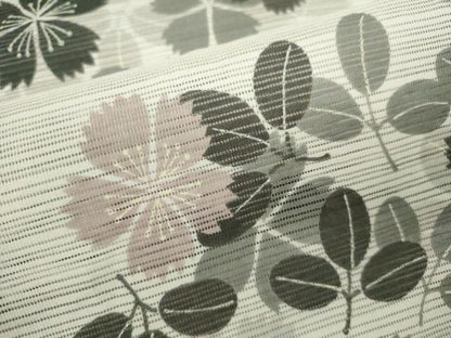 平和屋着物∴夏物　浴衣　注染　綿絽　撫子萩文　夢工房　日本製　綿　逸品　CABJ2735ze