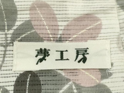 平和屋着物∴夏物　浴衣　注染　綿絽　撫子萩文　夢工房　日本製　綿　逸品　CABJ2735ze