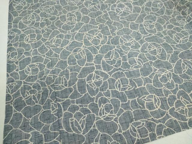 平和屋着物∴夏物　浴衣　注染　花尽くし　手縫い　綿　逸品　CABJ2743ze