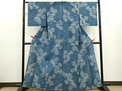 平和屋着物∴夏物　浴衣　注染　トンボ　手縫い　綿　逸品　CABJ2746ze