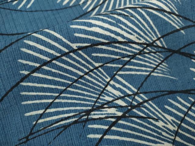 平和屋着物∴夏物　浴衣　注染　トンボ　手縫い　綿　逸品　CABJ2746ze