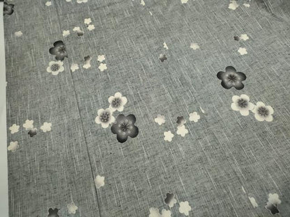 平和屋着物∴夏物　浴衣　注染　舞梅文　綿　逸品　CABJ2751ze
