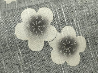 平和屋着物∴夏物　浴衣　注染　舞梅文　綿　逸品　CABJ2751ze
