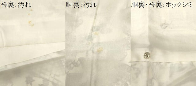 平和屋着物■上質な小紋　風景文　正絹　逸品　CABJ2805ev