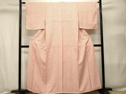 平和屋着物■上質な小紋　舞花文　正絹　逸品　CABJ2808ev