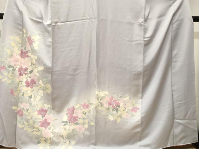 平和屋着物■訪問着　枝花文　暈し染め　正絹　逸品　CABJ2815ev