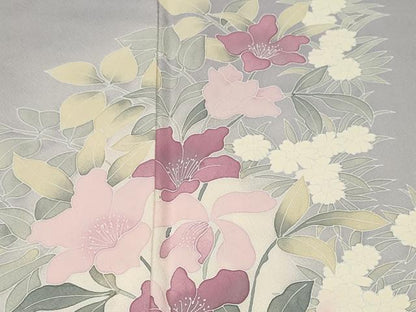 平和屋着物■訪問着　枝花文　暈し染め　正絹　逸品　CABJ2815ev