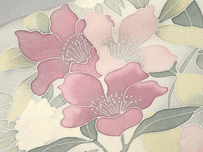 平和屋着物■訪問着　枝花文　暈し染め　正絹　逸品　CABJ2815ev