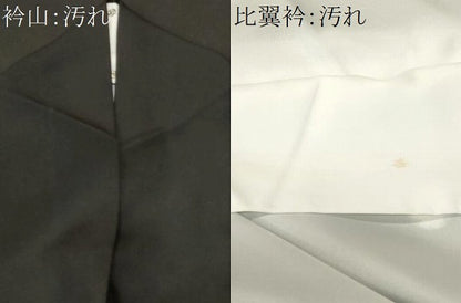 平和屋着物■豪華黒留袖　飛鶴松葉文　正絹　逸品　CABJ2816ev