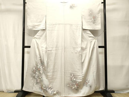 平和屋着物■訪問着　籬枝花文　暈し染め　正絹　逸品　CABJ2818ev