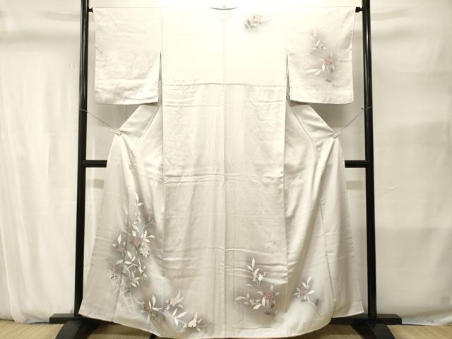 平和屋着物■訪問着　籬枝花文　暈し染め　正絹　逸品　CABJ2818ev