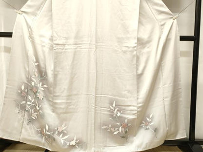 平和屋着物■訪問着　籬枝花文　暈し染め　正絹　逸品　CABJ2818ev