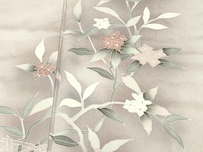 平和屋着物■訪問着　籬枝花文　暈し染め　正絹　逸品　CABJ2818ev