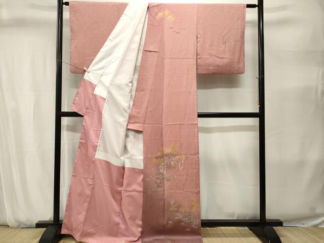 平和屋着物■訪問着　御所解文　暈し染め　金彩　正絹　逸品　CABJ2827ev