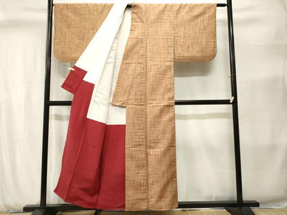 平和屋着物■上質な紬　霞文　正絹　逸品　CABJ2829ev