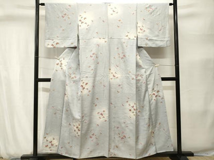 平和屋着物■上質な小紋　溢れ松葉孔雀文　暈し染め　金銀彩　正絹　逸品　CABJ2831ev