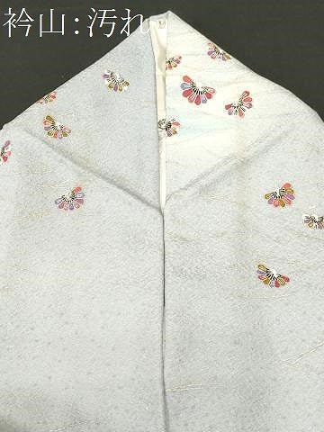 平和屋着物■上質な小紋　溢れ松葉孔雀文　暈し染め　金銀彩　正絹　逸品　CABJ2831ev