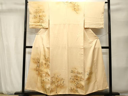 平和屋着物■訪問着　枝楓文　暈し染め　正絹　逸品　CABJ2835ev