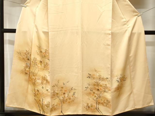 平和屋着物■訪問着　枝楓文　暈し染め　正絹　逸品　CABJ2835ev