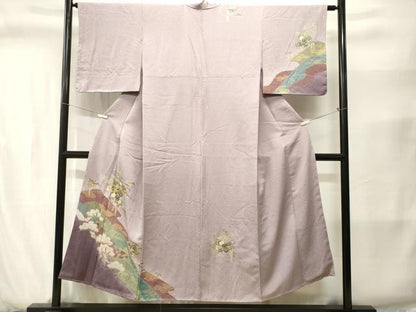 平和屋着物■訪問着　鼓　藤花房松文　やまと誂製　正絹　逸品　CABJ2848ev