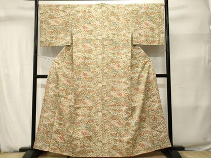平和屋着物■上質な小紋　風景文　正絹　逸品　CABJ2849ev