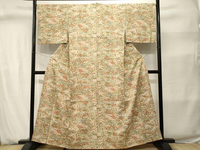 平和屋着物■上質な小紋　風景文　正絹　逸品　CABJ2849ev