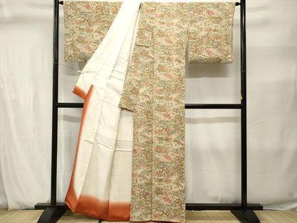 平和屋着物■上質な小紋　風景文　正絹　逸品　CABJ2849ev